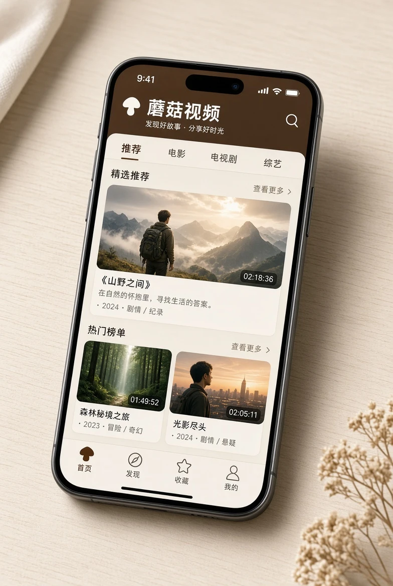 蘑菇视频移动阅读视觉
